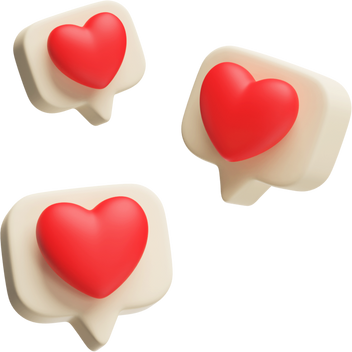 3D立体爱心素材-爱心